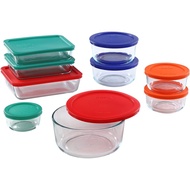 [ iiMONO ] Pyrex 18 Piece Simply Store Food Storage Set - Clear