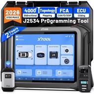XTOOL X100 MAX2 J2534 Programming Diagnostic Tool Bidirectional OBD2 Scanner Topology Map 42 Resets