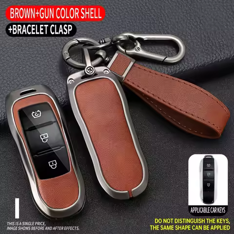 Alloy Car Key Cover Key Case Keychain Accessories for Dongfeng Fengguang DFSK Glory 580 Fengon Ix5 I