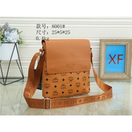 2024 MCM_New man bag sling bag handbag men rhombus small fragrance chain shoulder bag beg Tangan Wanita 57