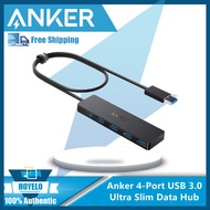 Anker 4-Port USB 3.0 Ultra Slim Data Hub for Macbook, Mac Pro/mini, iMac, Surface Pro, XPS, Notebook PC, USB Flash Drives, Mobile HDD, and More