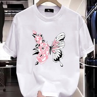 T-shirt fashion, T-shirt lelaki, T-shirt warna solid, T-shirt leher bulat,  S~5XL