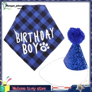 Dog Birthday Party Supplies,Pet Birthday Hat and Boy Doggy Birthday Bandana Set