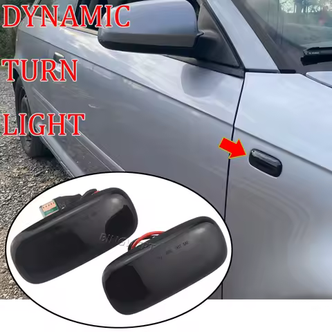 2PCS For Audi A3 S3 8L 00-03 A8 D2 99-02 TT 8N 00-06 LED Dynamic Side Marker Turn Signal Lights Indi