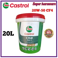 🔥(100% Original) CASTROL CRB Multi 20W50 CF Diesel Engine Oil 20LITER/Castrol 20w/50 Original/minyak