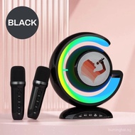 【In stock】Microphone Karaoke Machine Portable Bluetooth 5.3 Speaker System with 2Wireless Mic Home F