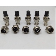Steel Connector Plug GX16 Size 16MM Model 2P 3P 4P 5P 6P 7P 8P 9P 10P 11P Male + Female