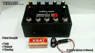 Mini Mixer 4 Channel Dengan Mic Efect (Delay & Reverb) 2 Output
