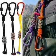 Portable Colorful Backpack Water Bottle Holder Multi-purpose Paracord Lanyard Carabiner Adjustable O