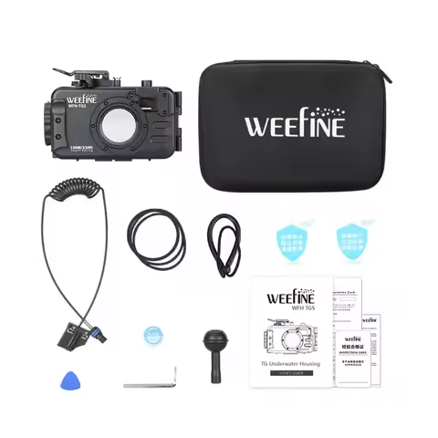 Weefine WFH-TGS Camera Dive Housing，High Quality Underwater Photography Equipment for Olympus TG7/TG
