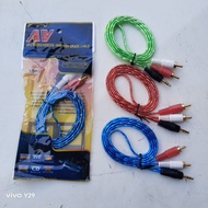 2IN1 AUDIO CABLE STEREO CABLE RC CABLE 1.5 m LENGTH