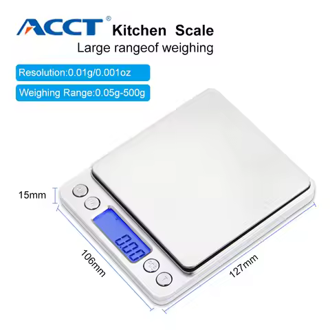 Kitchen Scales 3000g x 0.1g Mini Portable Digital for Pocket Scale 3kg 0.1 Precision Jewelry Electro