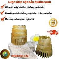 Massage Buffalo Horn Comb, Round Buffalo Horn Comb, spa Nourishing Hair Comb