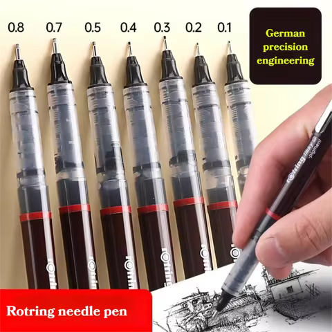 Rotring Tikky Pigma Micron Fine Pens Graphic Fineliner Pen 0.1 0.2 0.3 0.4 0.5 0.7mm Ink Drawing Pen
