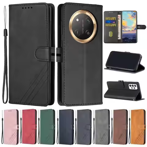 For Honor Magic 7 Lite Case Leather Flip Case on For Coque Honor Magic7 lite Magic 7 6 Pro 6Lite Mag