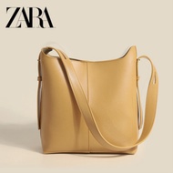 Zaraดิโอถังหนัง Tide Of Chun Xiaสไตล์ร้อน2023กระเป๋าสะพายข้างความจุมากกระเป๋าผู้หญิงโจ๊กเกอร์ Aslant