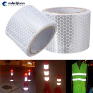 NOBELJIAOO 100cmx5cm Car Reflective Strip Stickers Warning Strip-style Decoration Film Safe Motorcyc