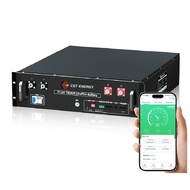 CST ENERGY แบตเตอรี่โซล่าเซลล์ แบตลิเธียม บลูทูธ48V 100AH ​​​​LiFePo แบตโซลาร์เซลล์ แบตเตอรี่  51.2V