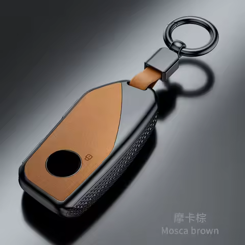 Plastic Suede Car Key Case Remote Cover Shell Holder Fob For BMW New 530Li i5 iX1 X1 X5 840I 740Li i