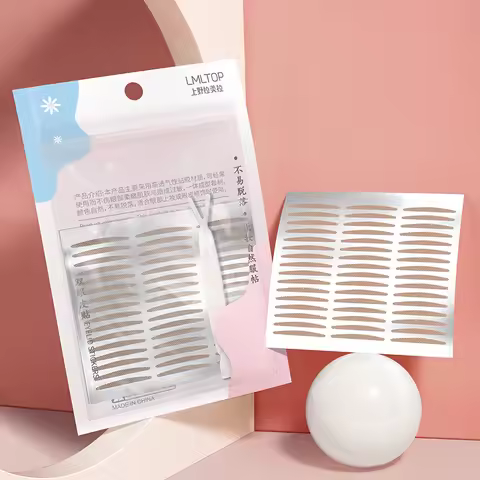 Double Fold Eyelid Tape Sticker Lace Nature Clear Beige Stripe Self-adhesive Natural Eye Makeup Make