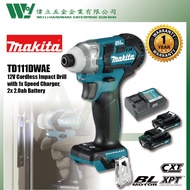 Makita TD111DWAE Cordless Impact Driver 12V cordless impact drill makita original TD111D cordless drill battery drill