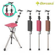 Ta-Da Pro Delta Chair Cane Folding Chair Portable Cane Trekking CaneWalking Cane Chair Automatic