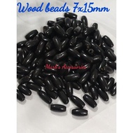1,500PCS WOOD BEADS 7X15MM