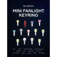 R Rggshop SM ARTIST MINI FANLIGHT KEYRING Hand Lamp Key Ring aespa Girls' Generation