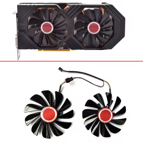 NEW 95MM 4PIN CF1010U12S For XFX Radeon RX580 588 590 GME 8GB Black video card fans