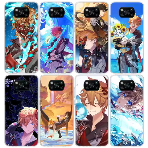 Genshin Impact Childe Accessories Phone Case For Xiaomi Poco X5 X6 X7 Pro F7 Ultra M7 Redmi 15C 15 1