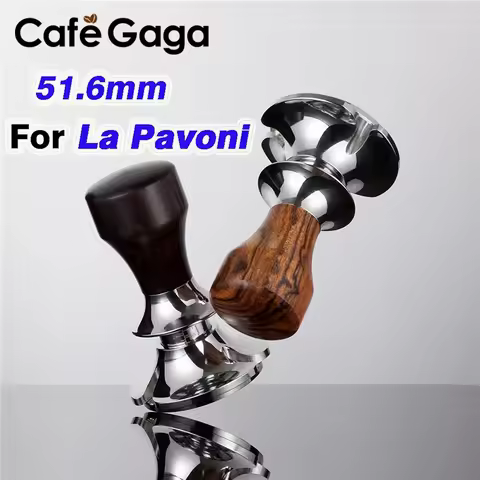 51.6MM for La Pavoni Elasticity Adjustable Coffee Tamper with Scale Lines Stainless Steel Pressure P