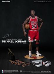 Enterbay 1/6 12吋 NBA系列 MICHAEL JORDAN 麥可喬丹 23號 紅色球衣客場版