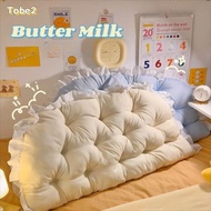 TOBE2 Headboard Pillow, Soft Neck Stuffed Back Cushion, Ergonomic Lace 90/120cm Backrest Support Bol