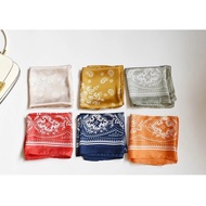 Square silk scarf for women 70 70x70cm turban bandana, beautiful, high-quality head covering to make