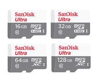 SanDisk Ultra 128G 64G 32G 16G micro SD SDXC C10 100MBs 記憶卡