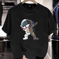 T-shirt fashion musim panas, T-shirt lelaki, T-shirt putih, T-shirt leher bulat, S~5XL