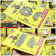 Full Ốc Áo Salaya mẫu THÁI và Sao Nhọn gắn xe máy Sirius Exciter Winner Wave Dream Satria Raider Rs.