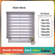No Drilling Roller Blinds For Window Zebra Blinds Shade Blackout Curtain Blinds No Drill Korean