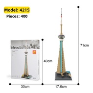 WANKE | Toronto CN Tower Street Scene Building Block Model Toy