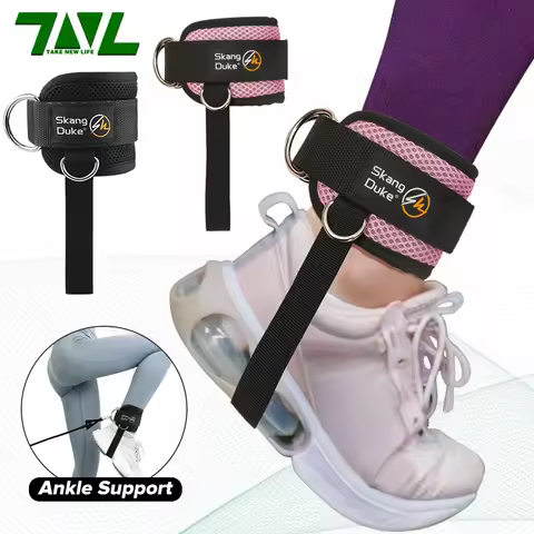 Cable Ankle Straps Double D-Ring Adjustable Ankle Cuffs For Gym Fitness Workouts Glutes Legs Strengt