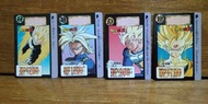 初版DragonballZ龍珠Z對戰白卡共4張