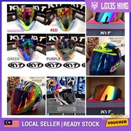 KYT HELMET VISOR HELMET VIZER SIANG MALAM SIAM MALAM REVO BLUE REVO RED SMOKE COLOUR ORIGINAL