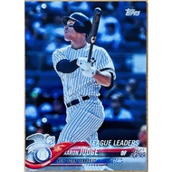 Aaron Judge Major LEAGUE Yankees Judge~2018 TOPPS S1 LEADER 111 Baseball Card