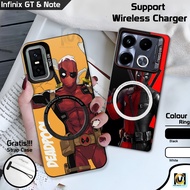 Case So Cool Infinix GT 30 Pro Latest 2025 Support Wireless Charger Deadpool Motif | SoftCase HP Inf