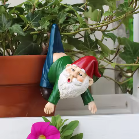 1pc dwarf pants pendant, April Fool's Day funny atmosphere decoration, spring garden dwarf elf statu