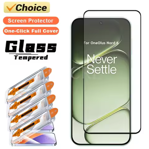 One-Click Dust Free Glass For OnePlus Nord 6 Glass Oleophobic Screen Protector Film OnePlus Nord 6 T