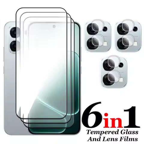 6in1 For OPPO A6 Pro Glass For OPPO A6 Pro 4G 5G Tempered Glass 2.5D Full Cover Glue Screen Protecto
