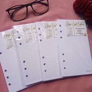 50 Sheets LOOSE LEAF A6 BINDER | A6 HVS BINDER PAPER | BINDER PAPER CONTENTS 6 Ring Loose Leaf Binde