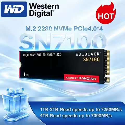Stable Gaming Western Digital SN7100 BLACK NVMe SSD M.2 2280 PCIe Gen4.0 1TB 2TB 4TB Internal Storag