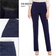 OFFICE PANTS - WOMEN'S LONG TROUSERS MATERIAL INV-PULLON INV-ZIPPER